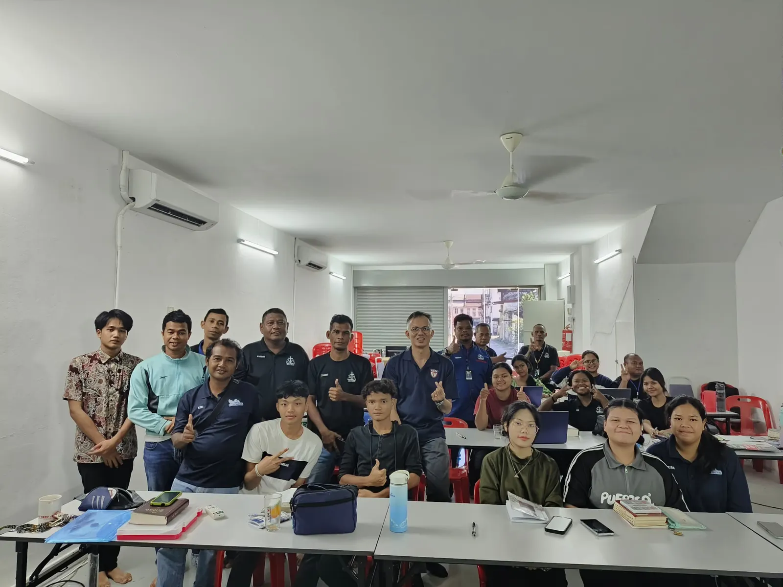 The Gopeng Bible school class with Pastor Jony